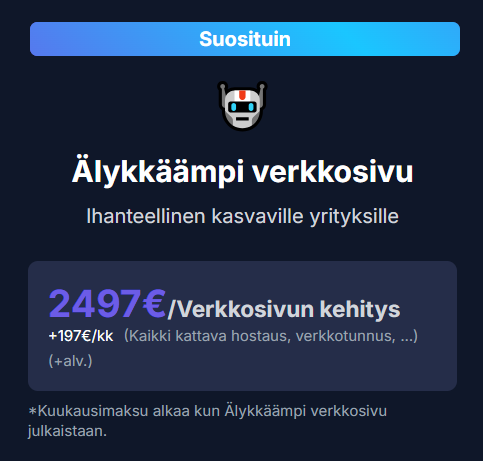 Älykkäämpi verkkosivu